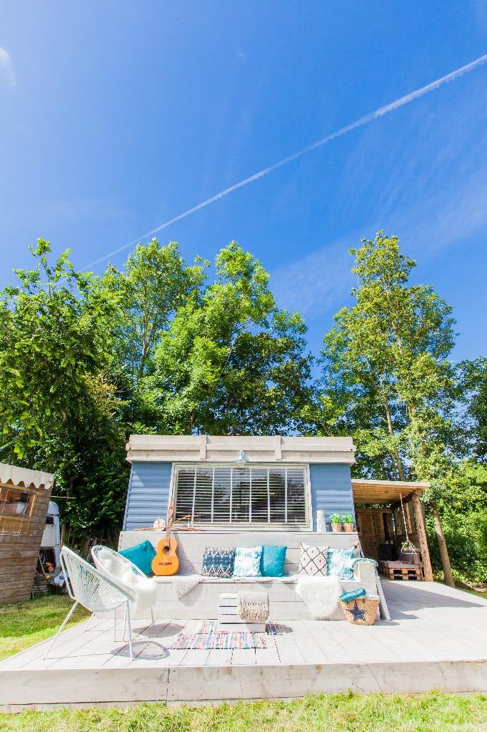 Ibiza Lodge te huur Zeeland, Vakantie, 5 personen, Open haard, 2 slaapkamers, Zeeland