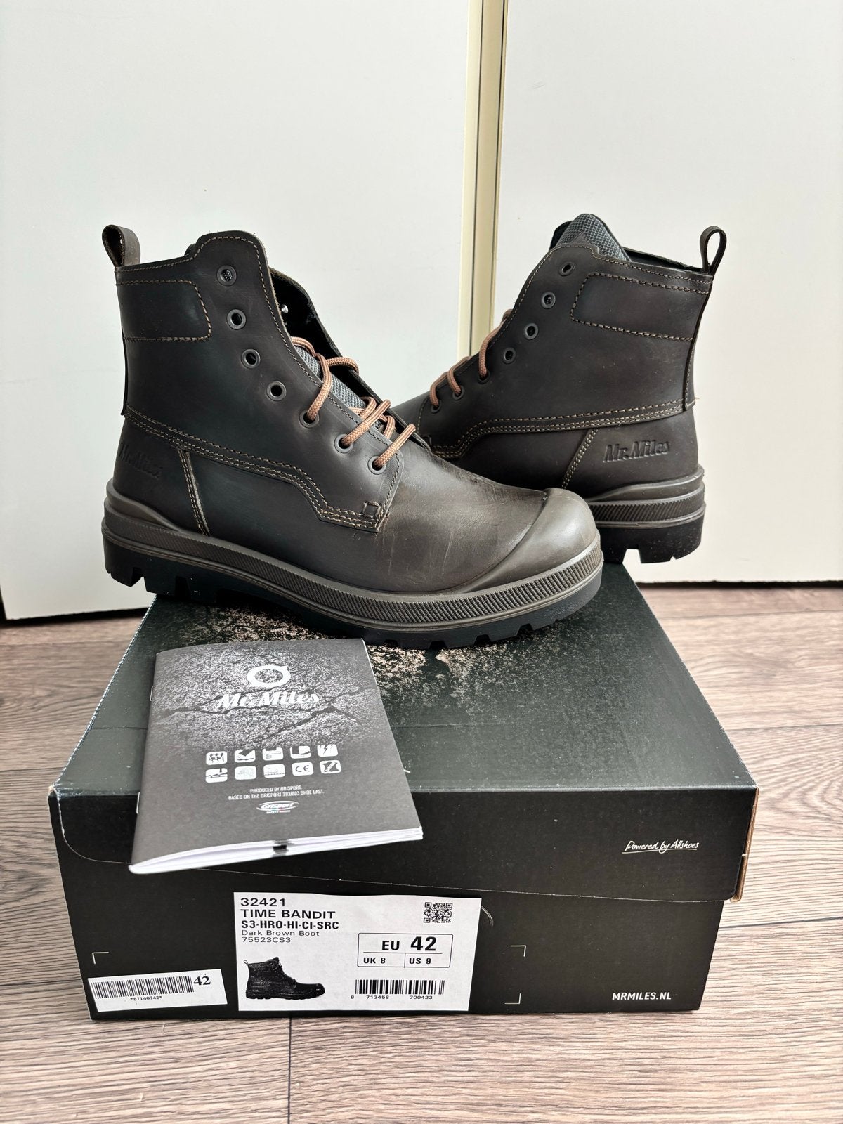 Mr. Miles Time Bandit veiligheidsschoenen S3 HRO HI CI SRC, Bruin, Nieuw, Ophalen of Verzenden, Werkschoenen