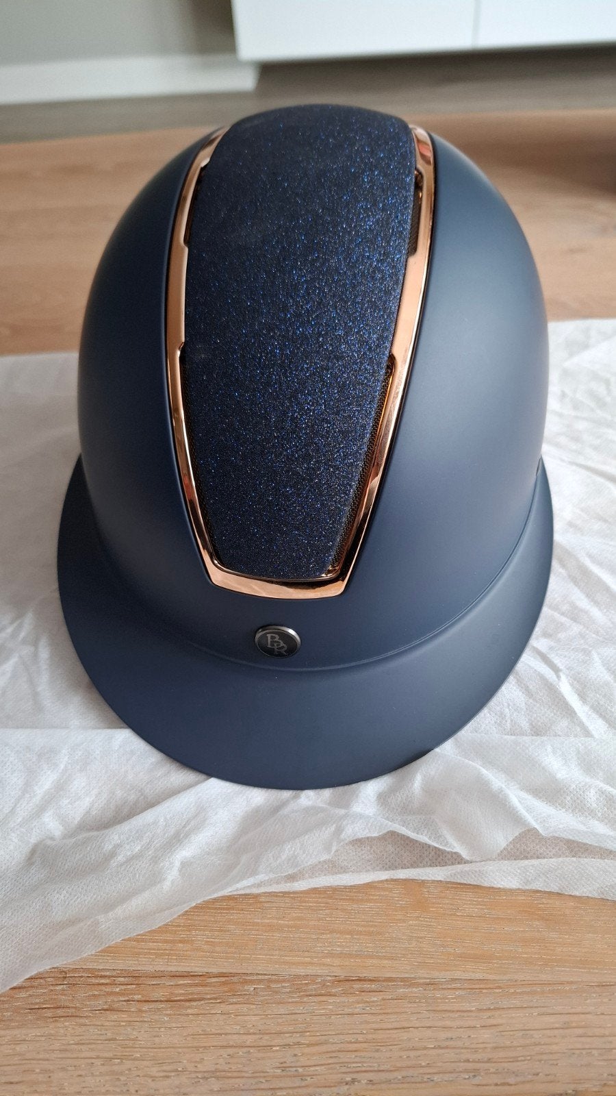 2x Veiligheidshelm br omega painted blauw maat 52/54, Ophalen of Verzenden, Dressuur