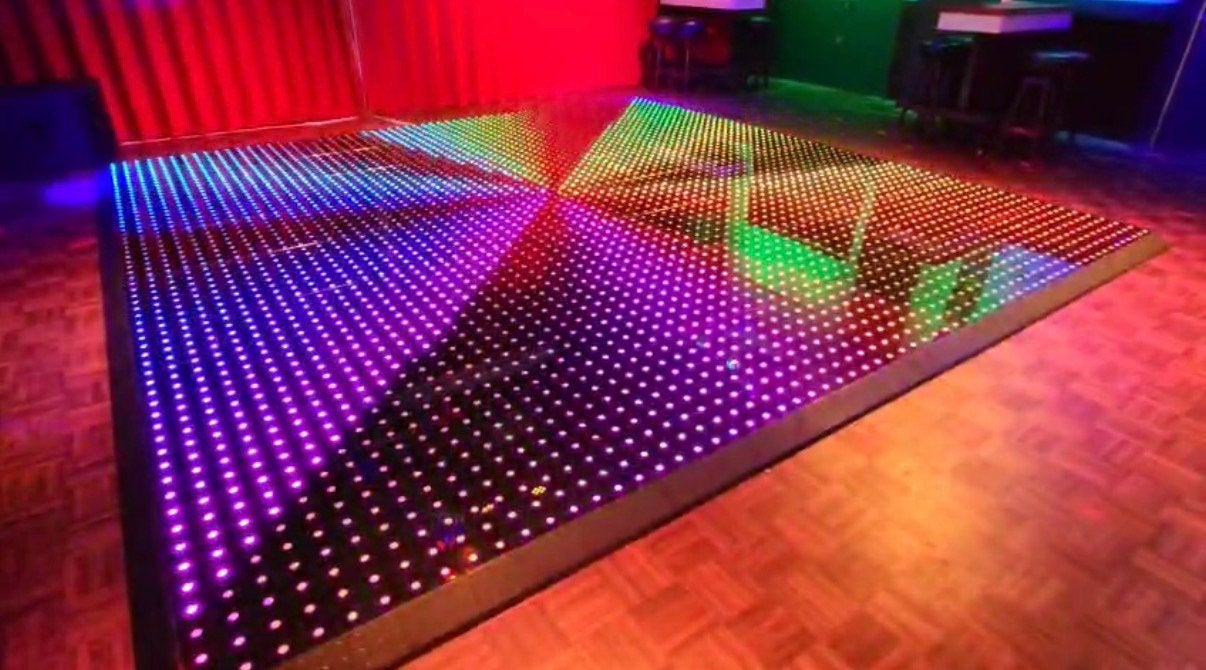 Verlichte dansvloer 50m2 nieuw in flight case, Ophalen, Zo goed als nieuw, Licht