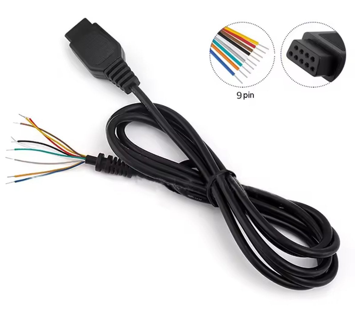 Nieuwe DB9 kabel voor Sega, Commodore 64 128 Atari, VIC20, Ophalen of Verzenden, Nieuw