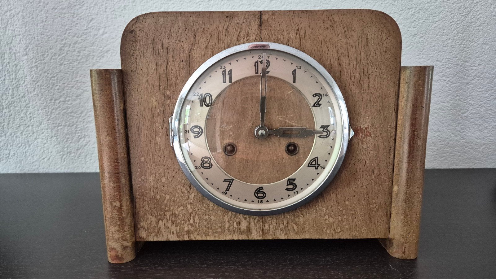 Mooie, goedwerkende antieke pendule, prachtig geluid!, Antiek en Kunst, Antiek | Klokken, Ophalen