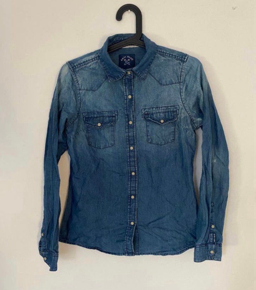 Dames blouse / spijkerjasje. Maat S, Zo goed als nieuw, Jasje, Maat 36 (S), Verzenden