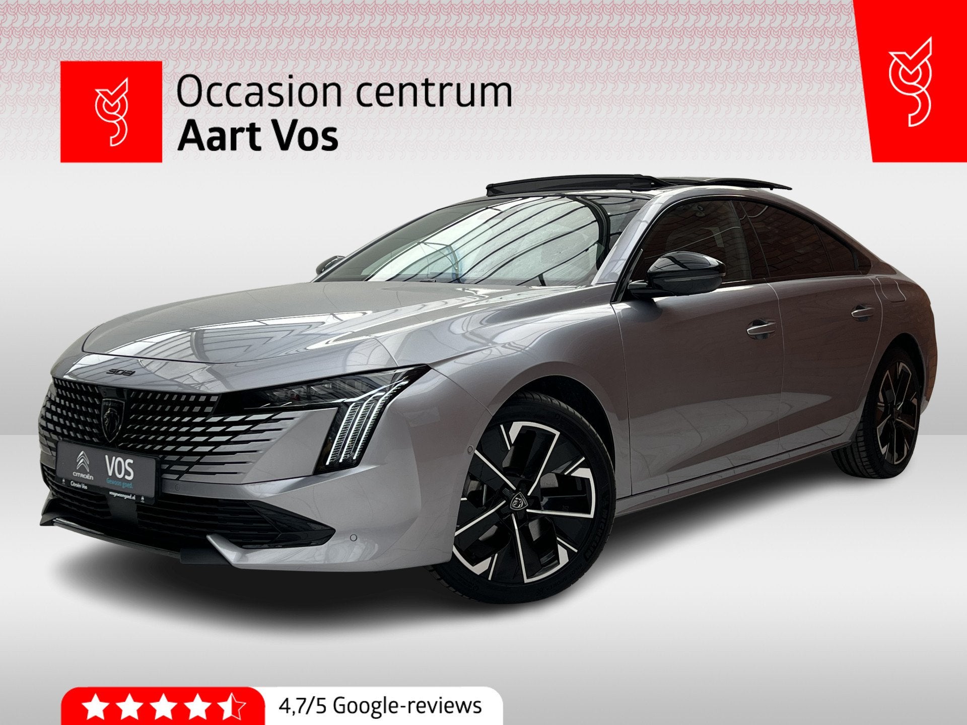 Peugeot 508 HYbrid 225 e-EAT8 Allure Avantage | Panodak | Fo, Auto's, Gebruikt, 4 cilinders, Bedrijf, Grijs