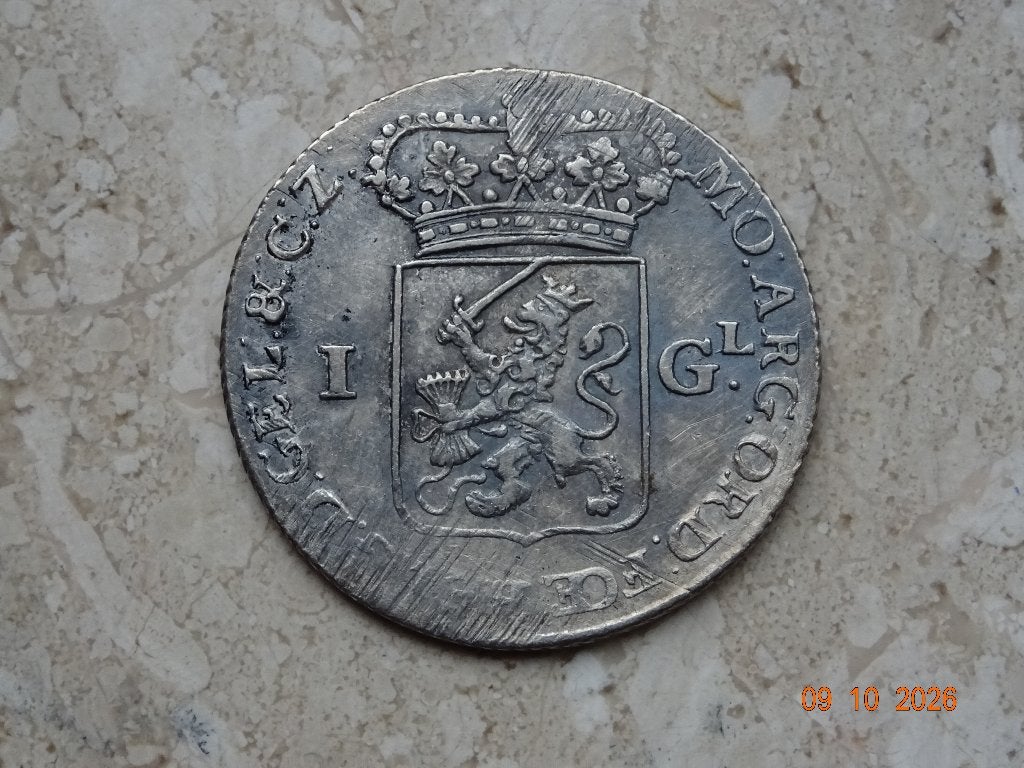 Zilveren gulden 1762 Gelderland, 1 gulden, Vóór koninkrijk, Zilver, Ophalen of Verzenden
