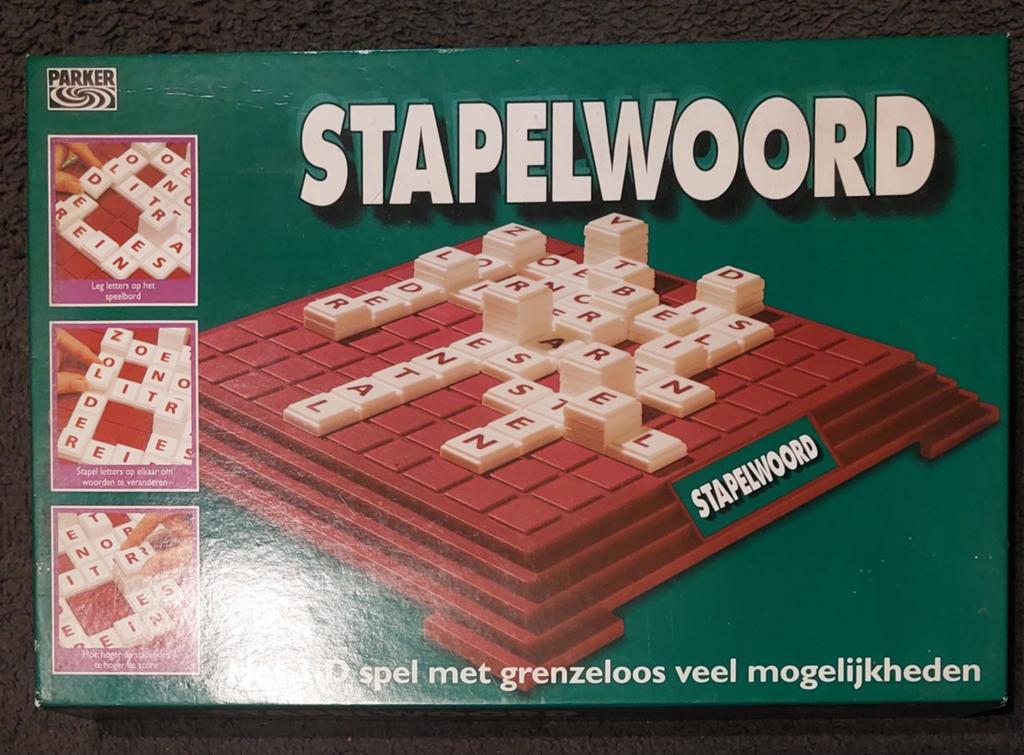 Stapelwoord; 3D woordspel, Hobby en Vrije tijd, Vijf spelers of meer, Ophalen of Verzenden, Gebruikt, Diverse