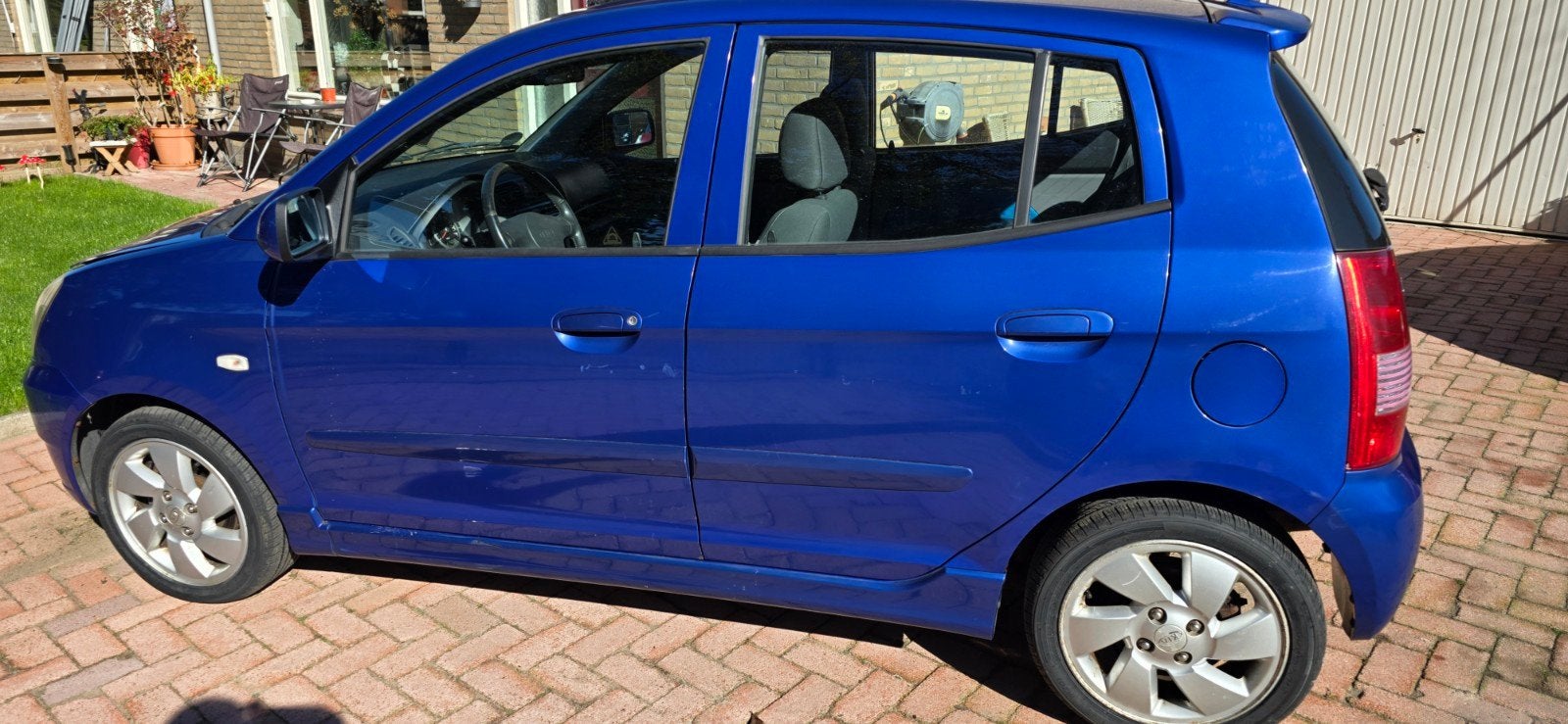 Kia Picanto 1.1 48KW 2007 Blauw €750 lees tekst, 4 cilinders, Bedrijf, Handgeschakeld, 19 km/l