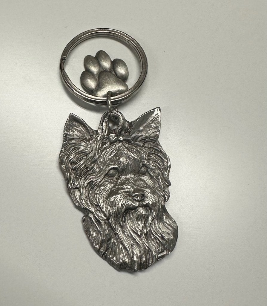 Sleutelhanger Yorkshire Terrier - tin, Dier of Natuur, Nieuw, Ophalen of Verzenden, Nvt