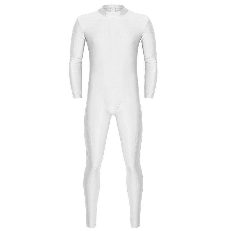 Heren witte bodysuit / mannen catsuit jumpsuit unitard, Kleding | Heren, Verzenden, Nieuw, Overige maten, Kleding