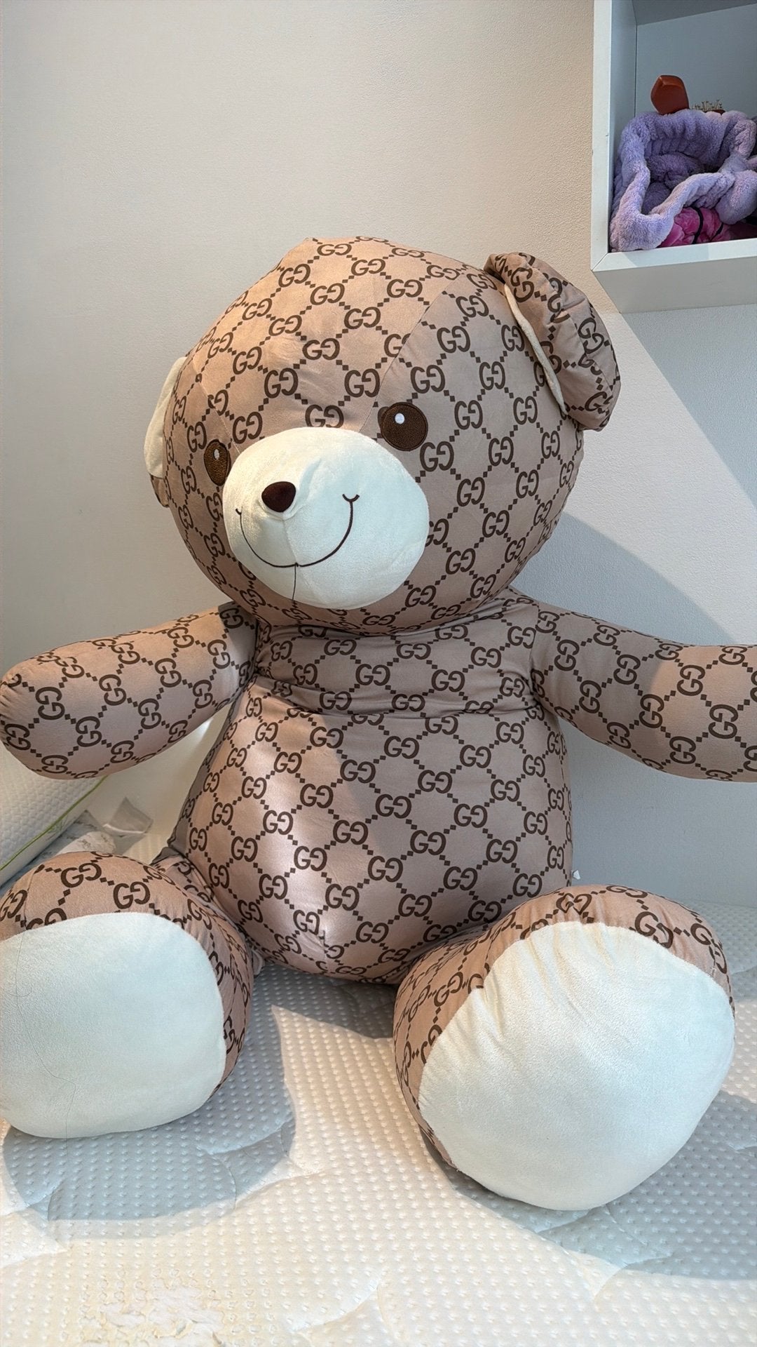 Te koop: Gucci teddy beer, Ophalen of Verzenden, Zo goed als nieuw, Stoffen beer, Overige merken