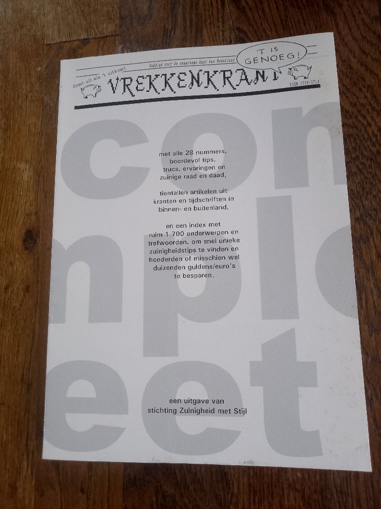 vrekkenkrant, Ophalen of Verzenden, Zo goed als nieuw