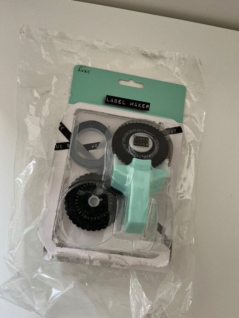 Label maker, Ophalen, Nieuw, Tape-label