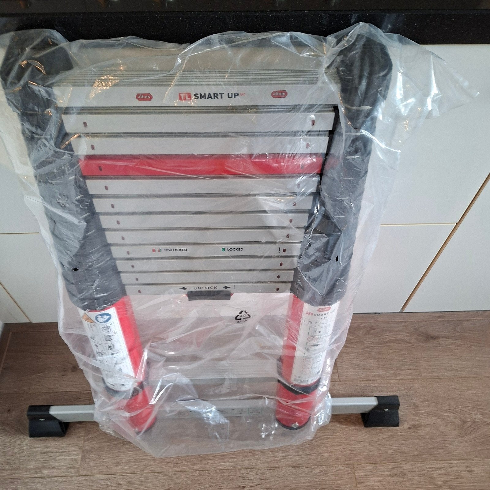 Altrex Smart Up Go Telescopische Ladder 1x13, Doe-het-zelf en Verbouw, Ophalen, Nieuw, Ladder, Opvouwbaar of Inschuifbaar