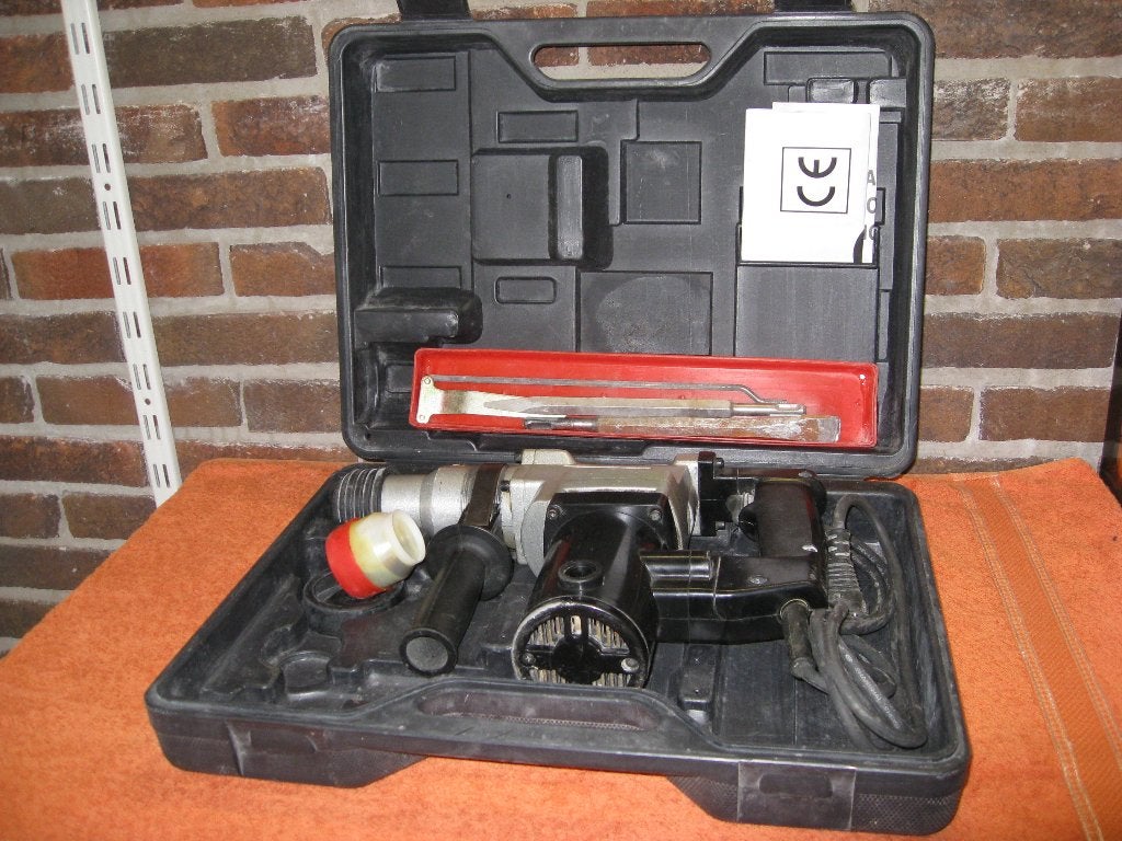 Boorhamer 850 W inclusief lange steenboren en kleine beitels, Ophalen of Verzenden, Gebruikt, 600 watt of meer, Boor- en/of Breekhamer