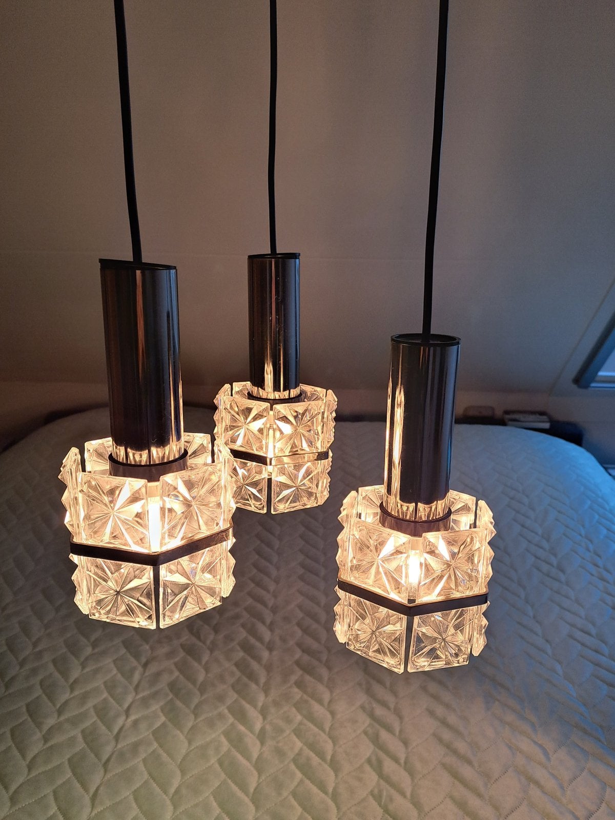 Vintage Cascade Hanglamp, Ophalen of Verzenden, Zo goed als nieuw