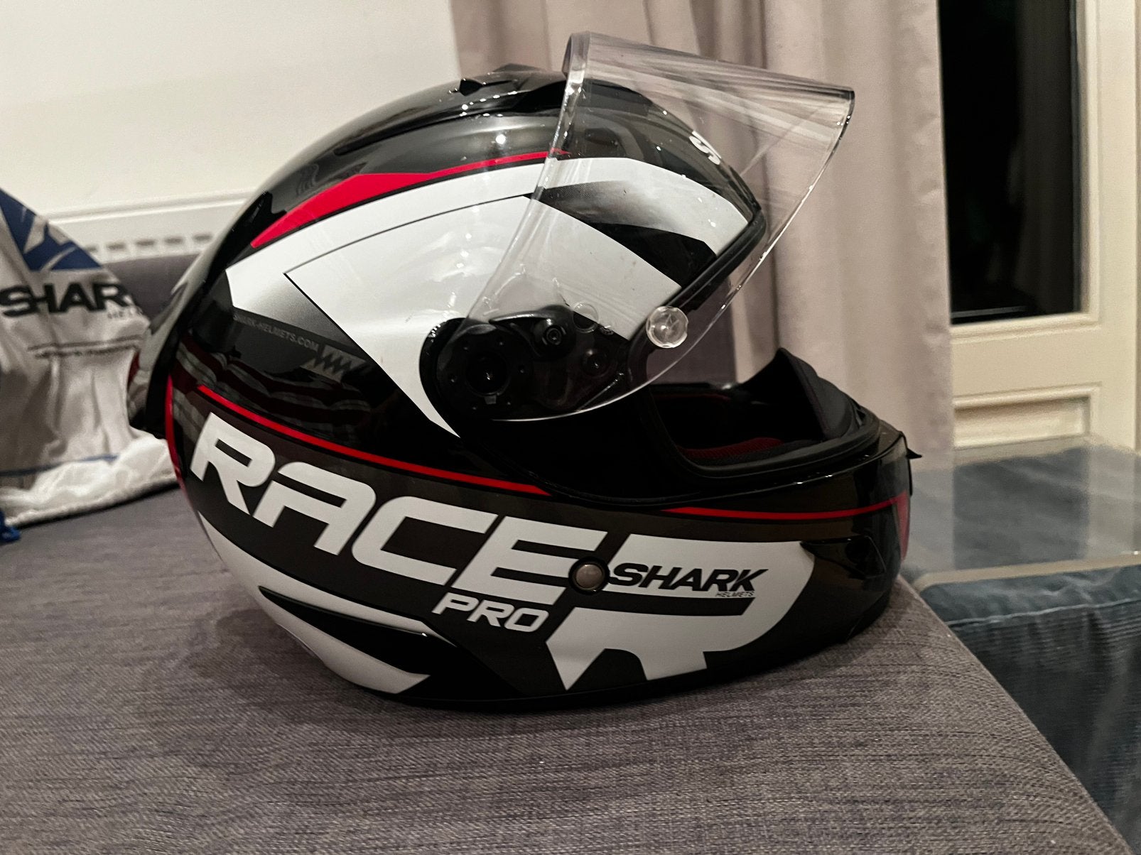Shark race r pro sauer maat medium, Ophalen of Verzenden, Tweedehands, Integraalhelm, Shark