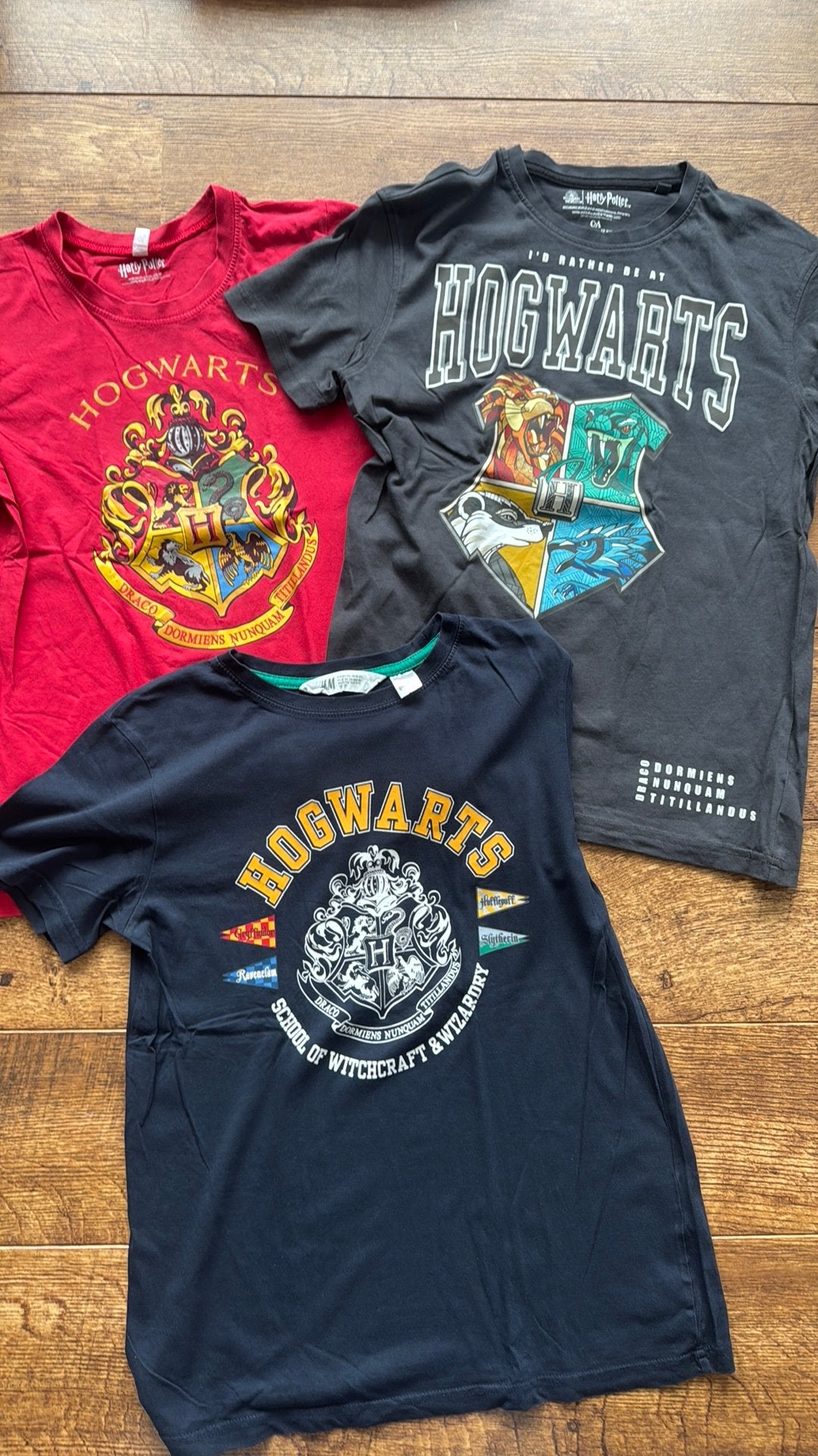 Drie Harry Potter Shirts 146/152, Ophalen of Verzenden, Zo goed als nieuw, Maat 146