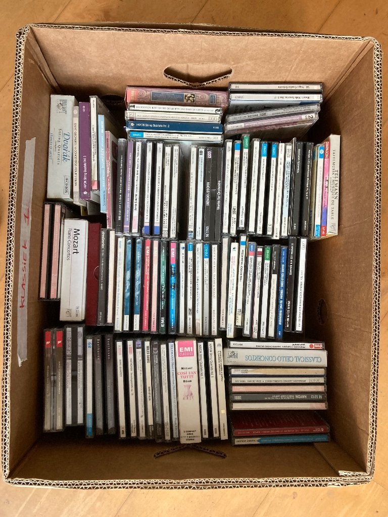Grote doos met Cd’s klassieke muziek, Cd's en Dvd's, Ophalen, Classicisme, Zo goed als nieuw, Overige typen