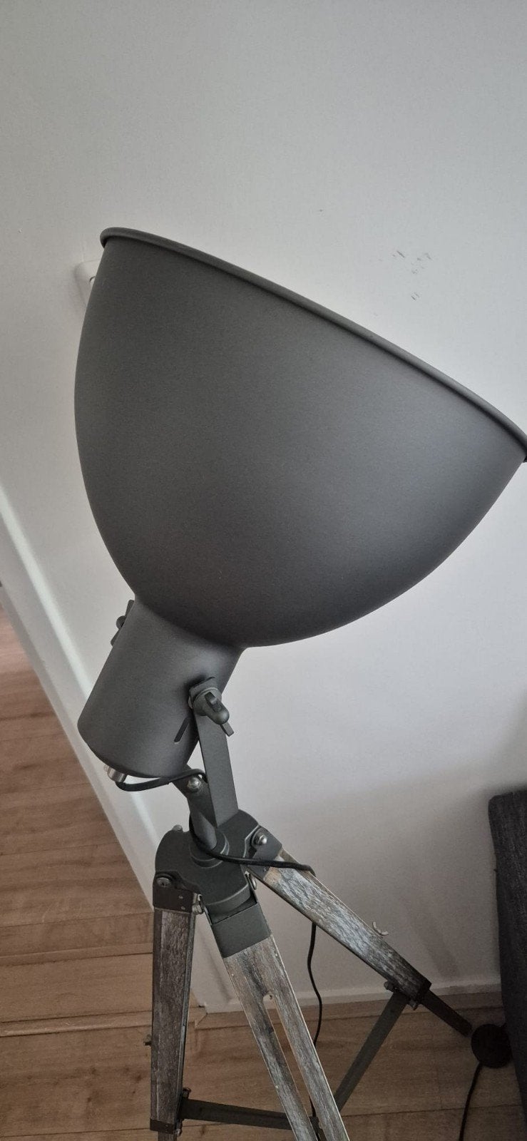 Staande lamp, Ophalen, Gebruikt, Hout