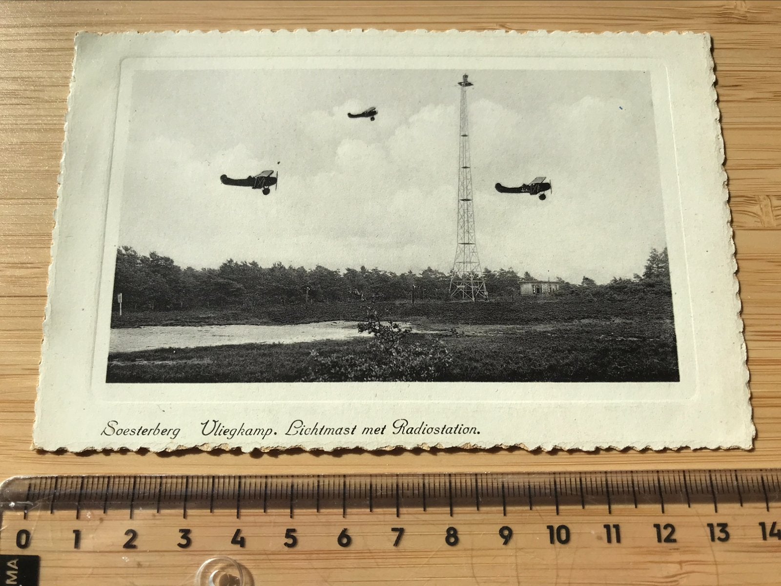 Soesterberg oude ansichtkaart Fokker D.VII vliegtuigen LVA, Verzamelen, Ophalen of Verzenden, Zo goed als nieuw, Kaart, Foto of Prent