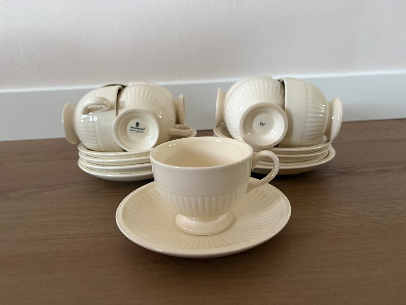 Zeer uitgebreid gave Wedgwood Edme servies, Ophalen, Zo goed als nieuw, Kop(pen) en/of Schotel(s), Wedgwood
