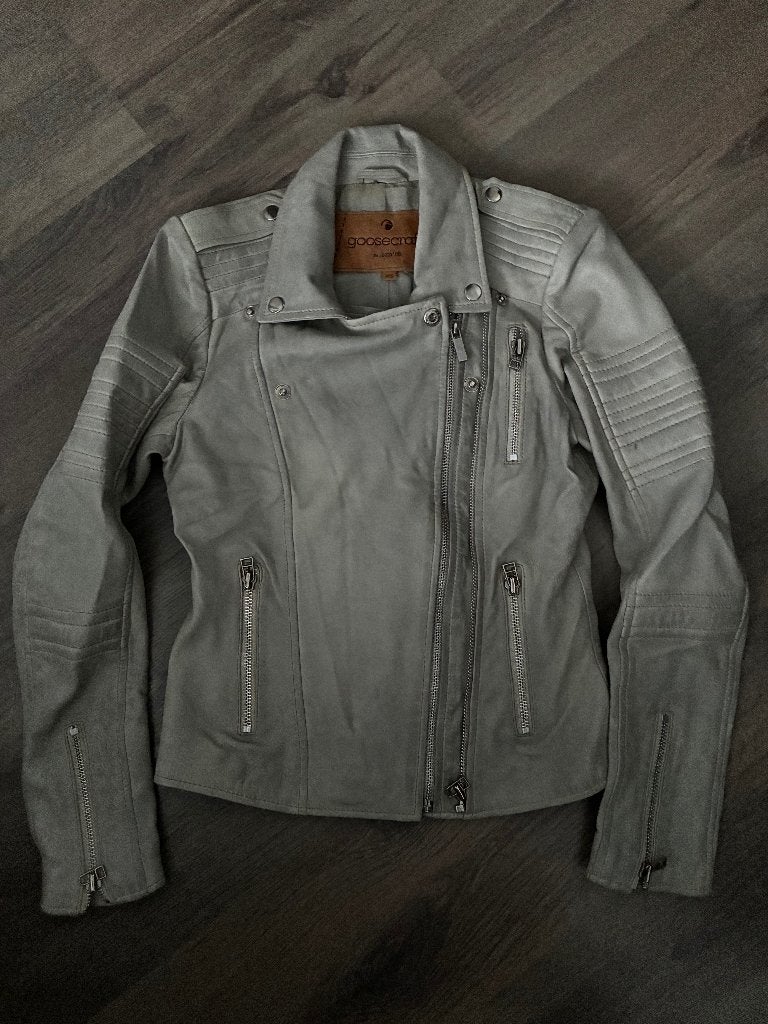 Goosecraft Real Leather Jacket Dames XS, Goosecraft, Ophalen of Verzenden, Zo goed als nieuw, Maat 34 (XS) of kleiner