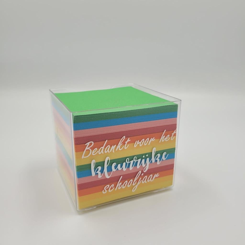 Memoblok - Bedankt voor het kleurrijke schooljaar!, Ophalen of Verzenden, Nieuw