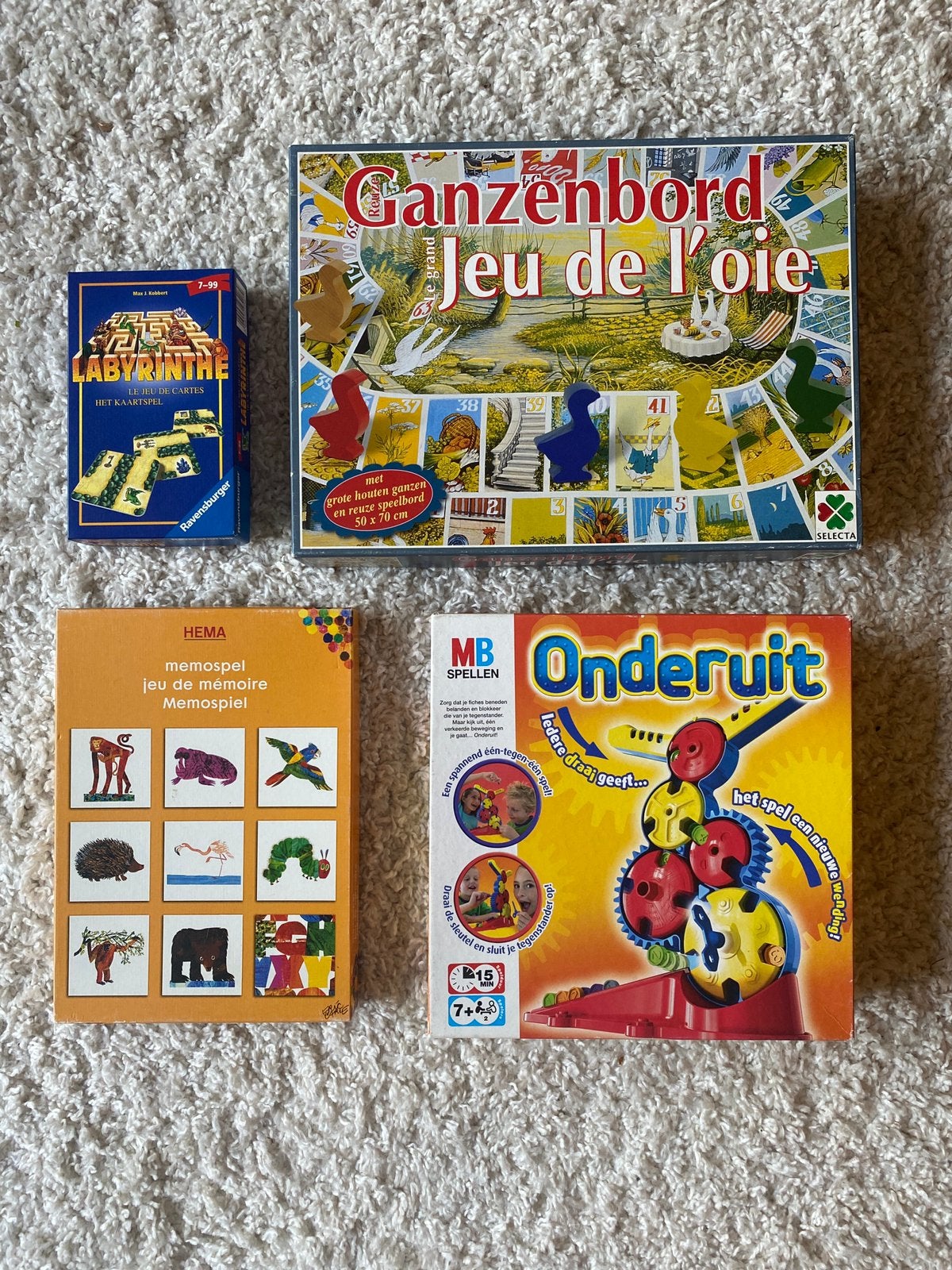 4 spellen izgs, Hobby en Vrije tijd, Gezelschapsspellen | Kaartspellen, Ophalen of Verzenden, Zo goed als nieuw
