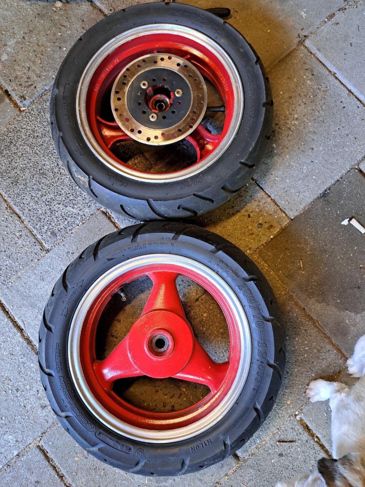 Scooter  velgen met goede banden, Ophalen of Verzenden, Benzine