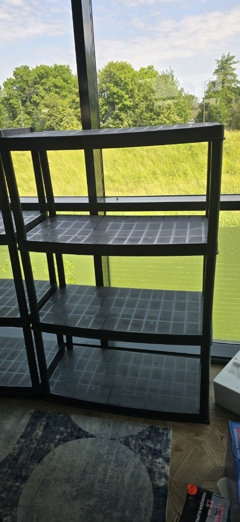 Kunststof Stellingkast / Opbergrek – Zwart – Goede Staat, Ophalen, Kast, Kast 1, Kast@kast.com