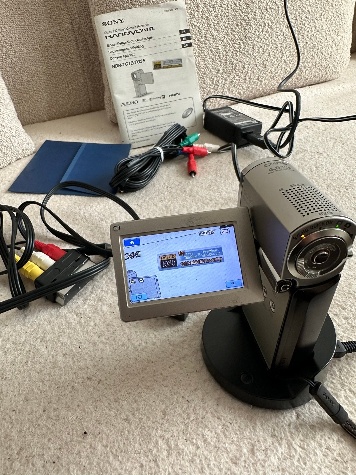 Sony HDR-TG3 Full HD Handycam Camcorder, Ophalen, Full HD, Gebruikt, Minder dan 8x