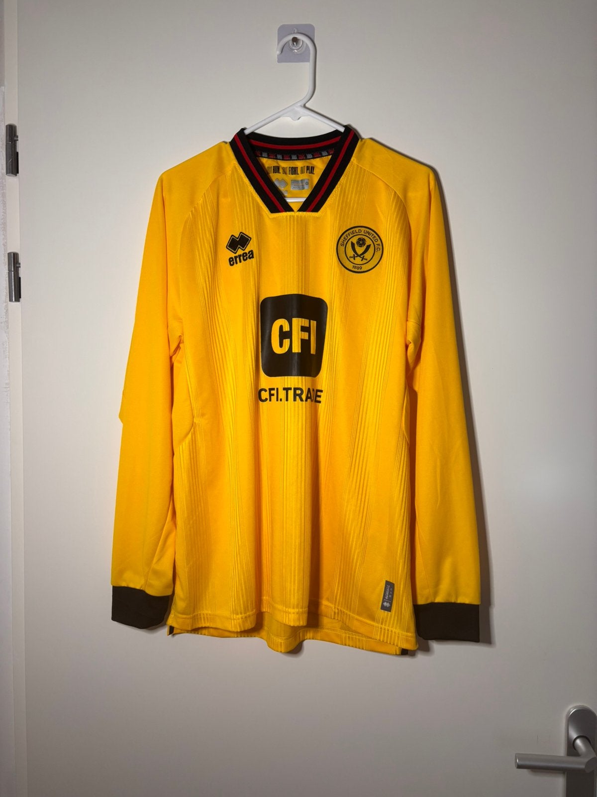 Sheffield United 2023/2024 Uitshirt Voetbalshirt Errea L, Verzenden, Zo goed als nieuw, Buitenlandse clubs, Shirt