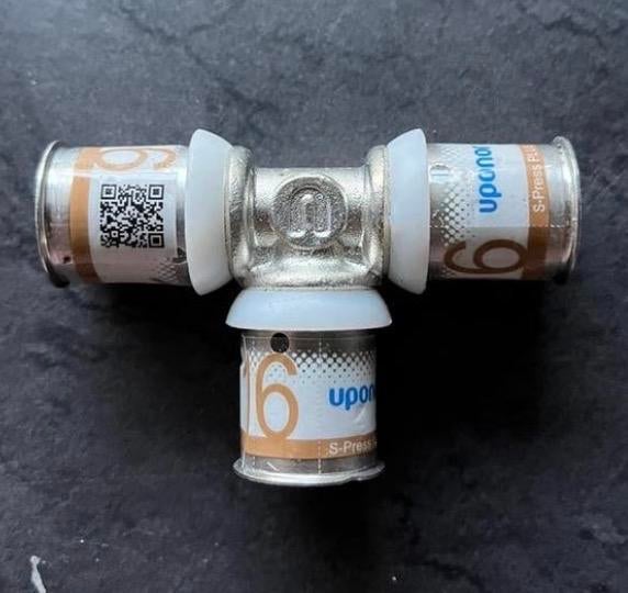 Uponor S-Press Plus T-stuk 16 mm, Ophalen, Overige materialen, Gebruikt, Overige typen