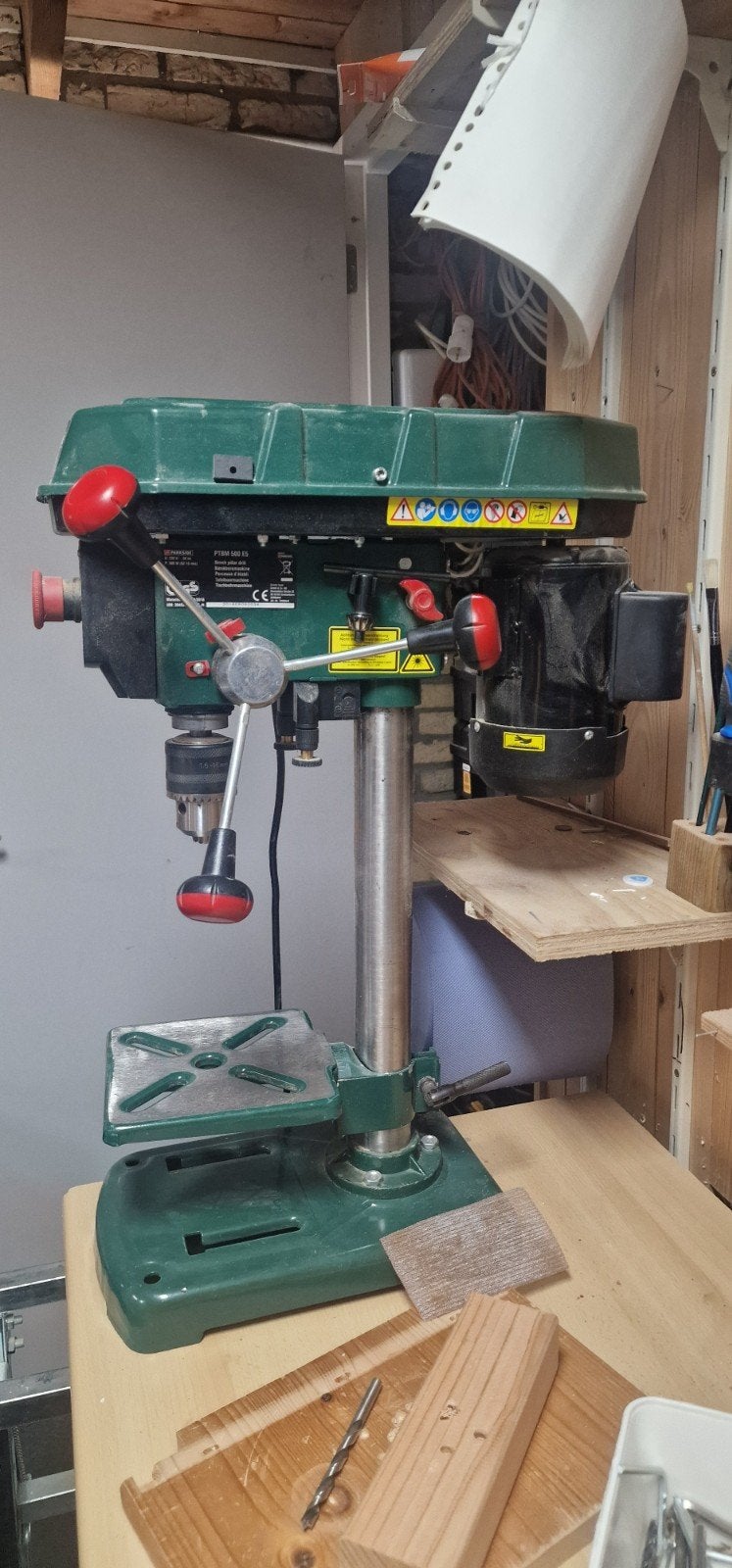 Parkside Kolomboormachine PTBM 500 ES, Ophalen, Gebruikt, 400 tot 600 watt, Kolomboormachine