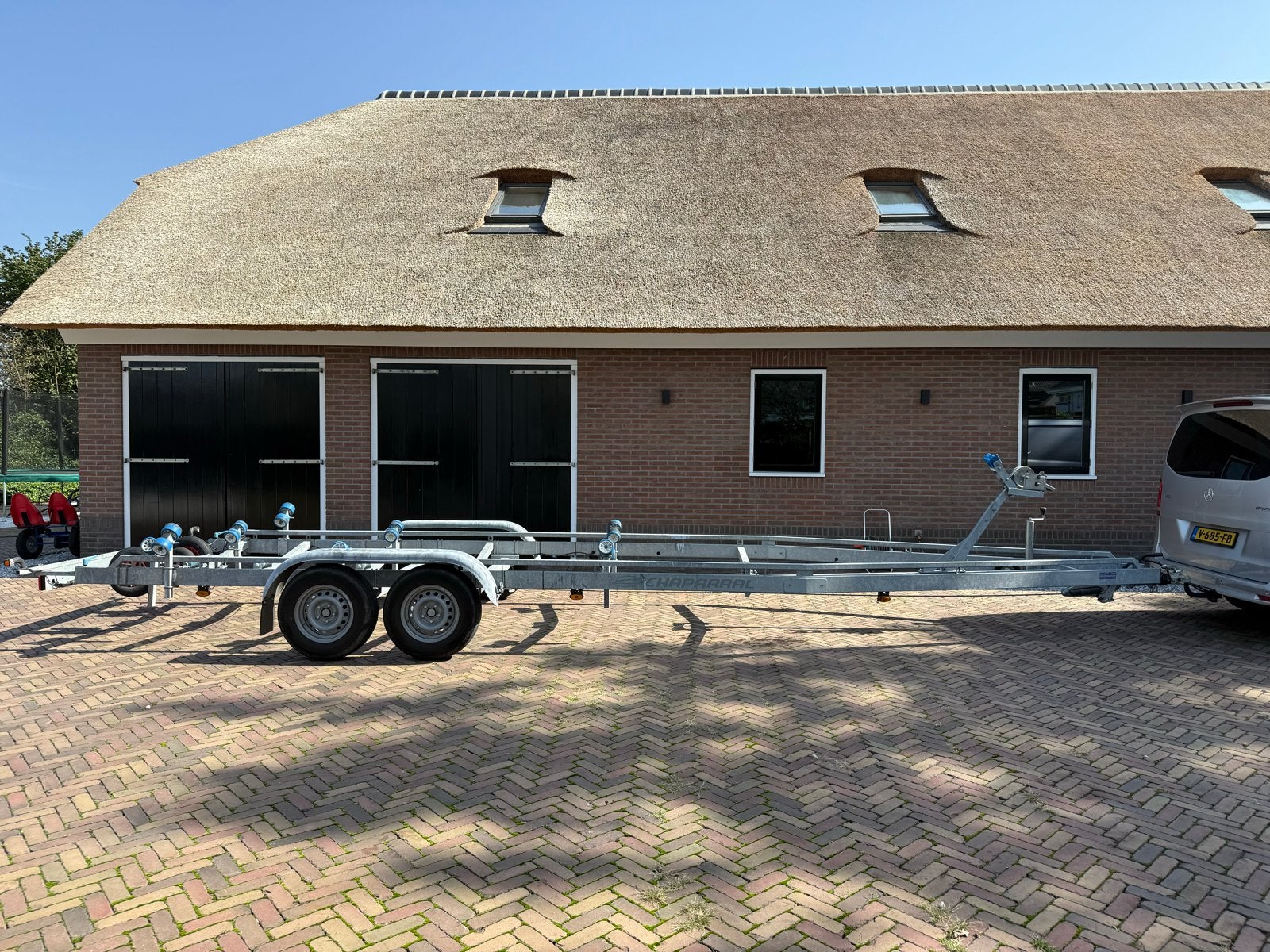 Vlemmix boottrailer met groot onderhoud en nieuwe onderdelen, Ophalen, 9 meter of meer, Overige typen, Zo goed als nieuw