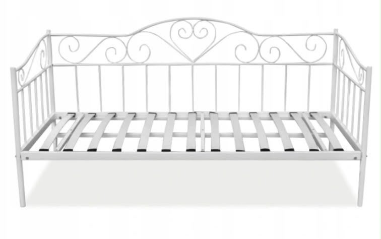 Eenpersoonsbed 90x200 grijs z.g.a.n.incl. lattenbodem+matras, 90 cm, Eenpersoons, Ophalen of Verzenden, Zo goed als nieuw