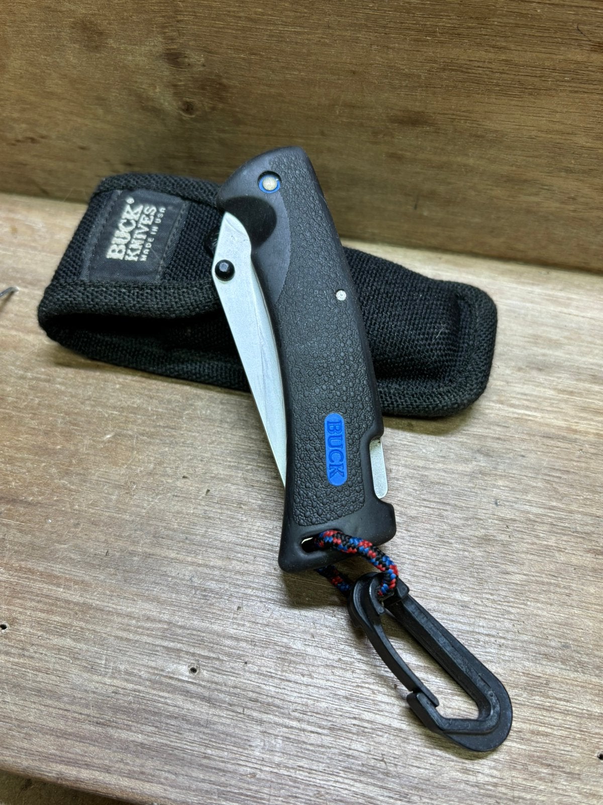 Buck Knives Opvouwbaar Zakmes met Schede, Ophalen of Verzenden, Gebruikt
