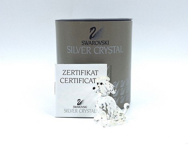 Zittende poedel 7619/000/005, Verzamelen, Swarovski, Verzenden, Zo goed als nieuw, Figuurtje, Swarovski