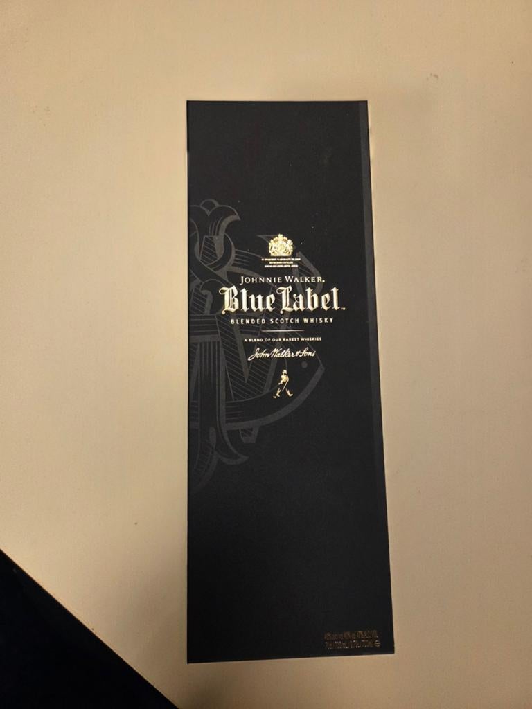 Lege doos Johnny Walker Blue Label, Ophalen of Verzenden, Overige typen