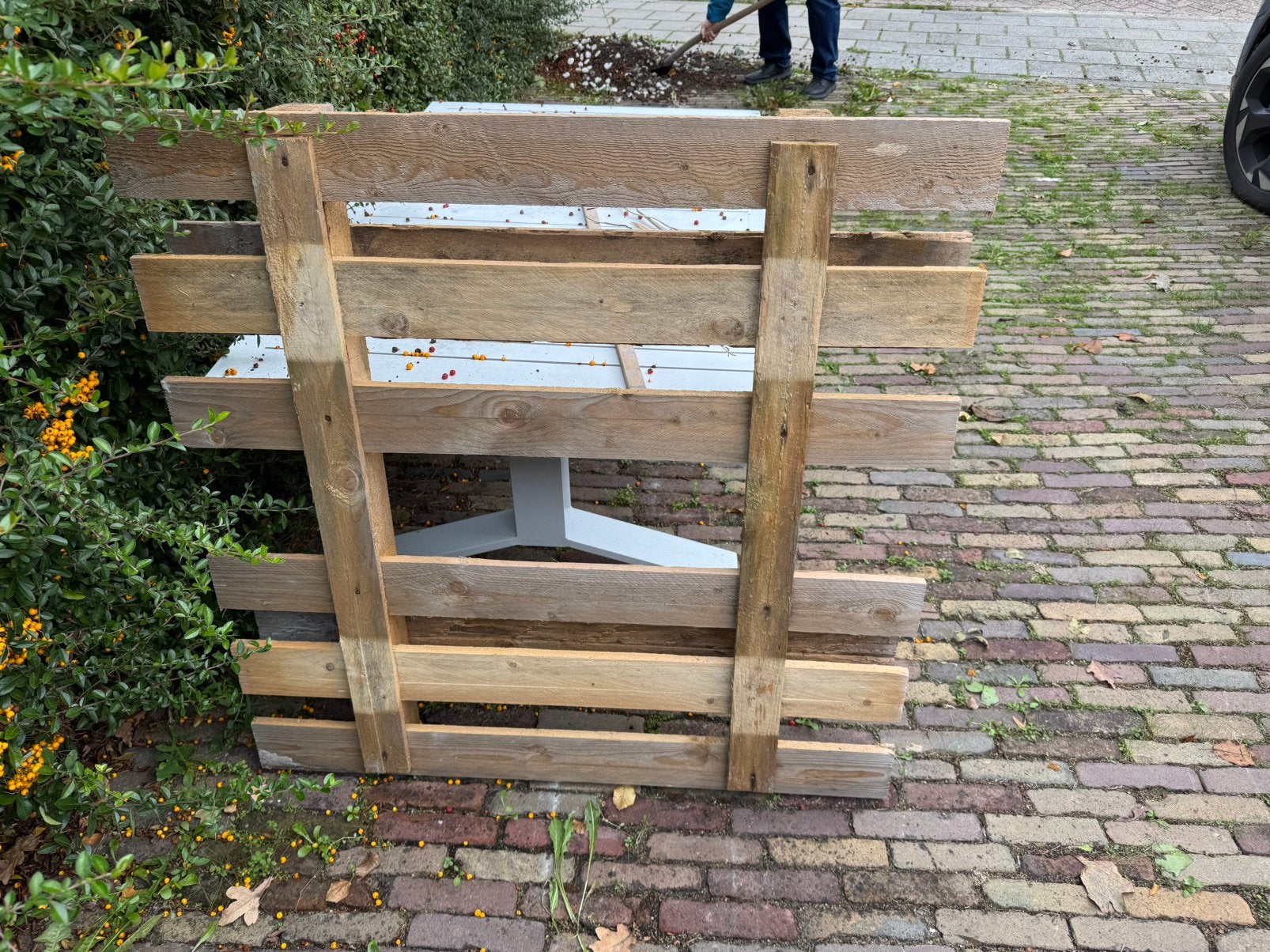 1 pallet gratis op te halen, Ophalen, Gebruikt