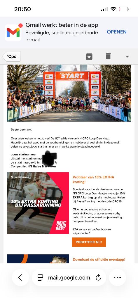 CPC startbewijs, Tickets en Kaartjes, Eén persoon, Maart