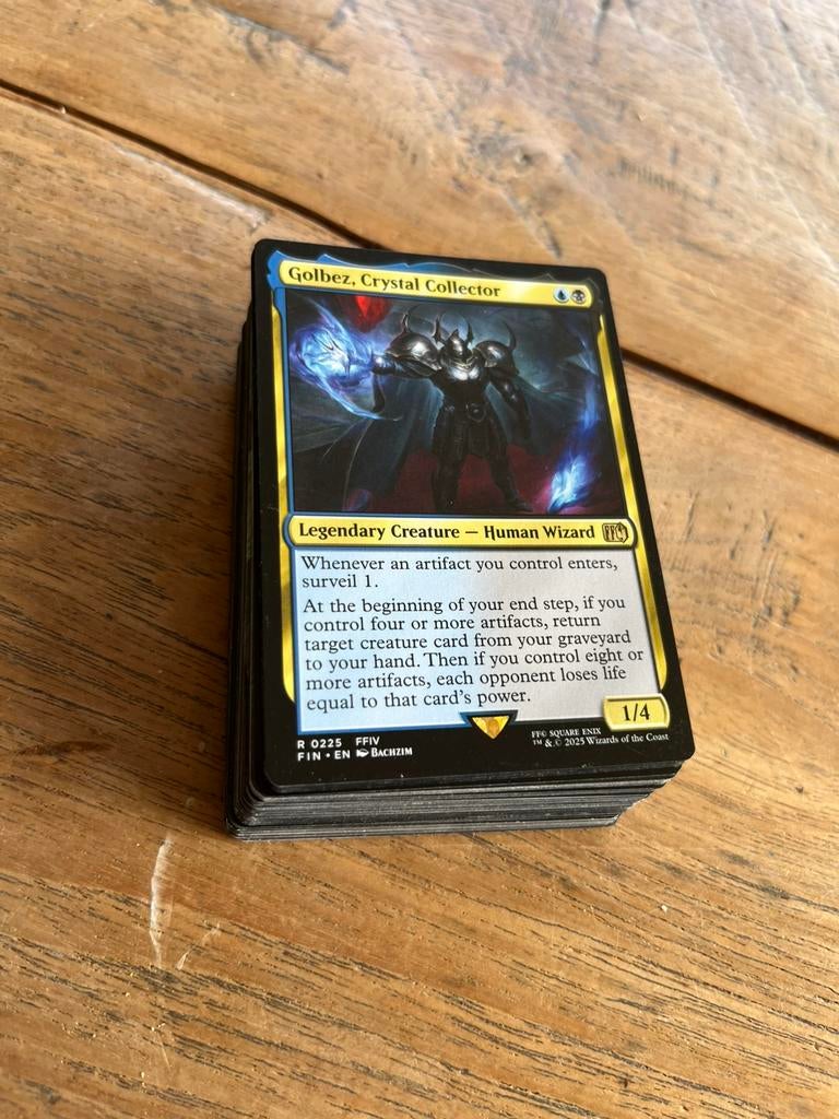 Magic the gathering deck golbez, Ophalen of Verzenden, Zo goed als nieuw, Speeldeck