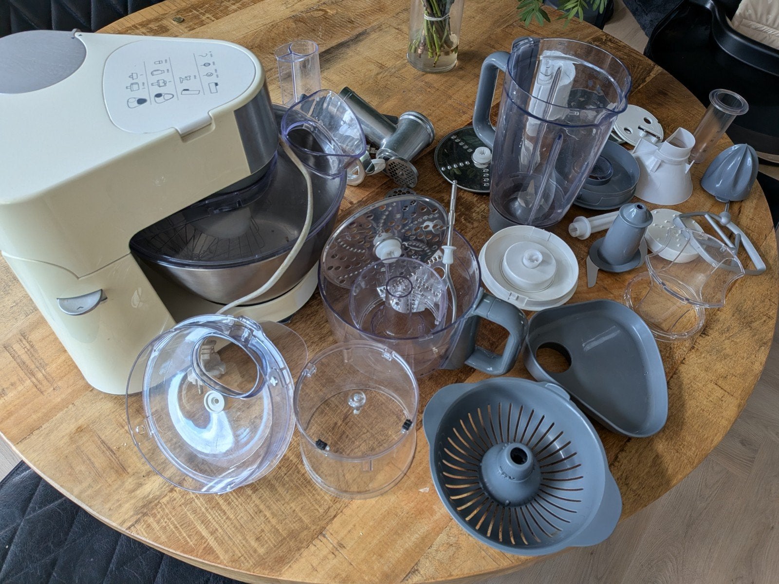 Kenwood Prospero KM28 keukenmachine 900W – zeer compleet!, Ophalen, Zo goed als nieuw, 3 snelheden of meer