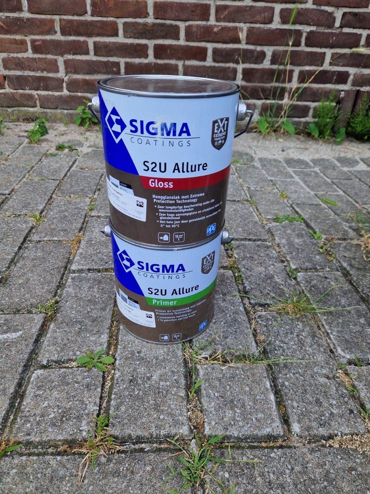 Sigma s2u allure primer en gloss ral 9001, Ophalen of Verzenden, Nieuw, Wit