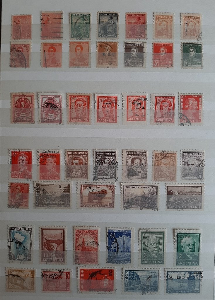 2 Kaarten Oude Klassieke Postzegels Argentinië Nr. 9, Ophalen, Zuid-Amerika