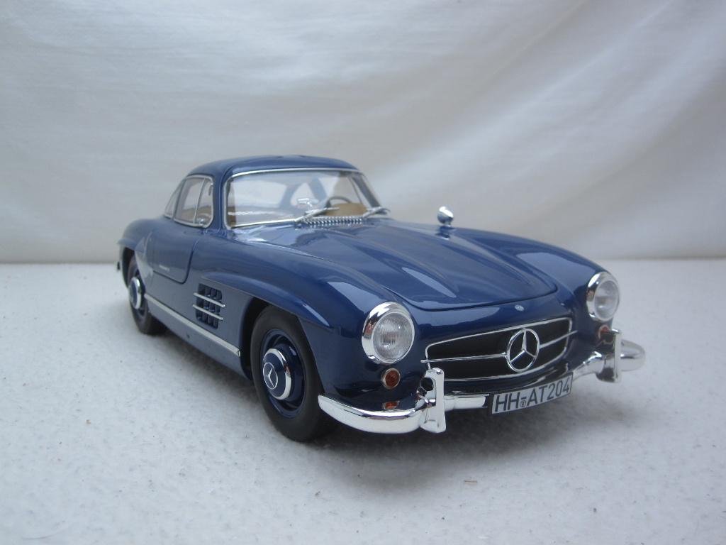 Mercedes-Benz w198 300SL Coupé 1954 Blauw 1:18 Norev, Hobby en Vrije tijd, Modelauto's | 1:18, Ophalen of Verzenden, Nieuw, Auto