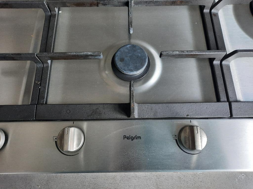 5 pits gas kookplaat, Ophalen, Gebruikt, Inbouw, Gas