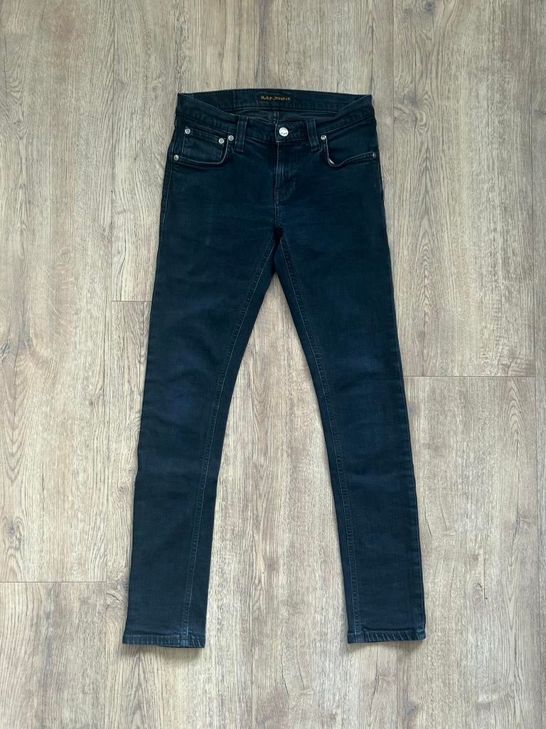 Nudie Jeans | Skinny spijkerbroek | Maat 27/30 | Long John, Kleding | Dames, Ophalen of Verzenden, Zo goed als nieuw, Blauw, W27 (confectie 34) of kleiner