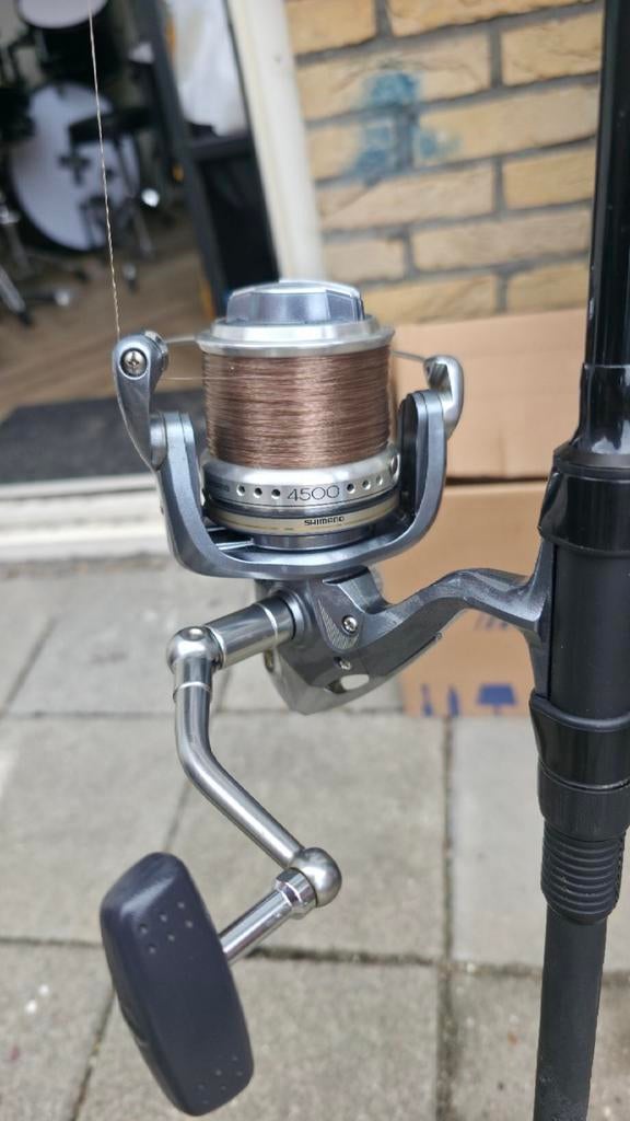 Complete karperset – Shimano CI4 molens + Chub hengels, Watersport en Boten, Ophalen, Zo goed als nieuw, Werphengel