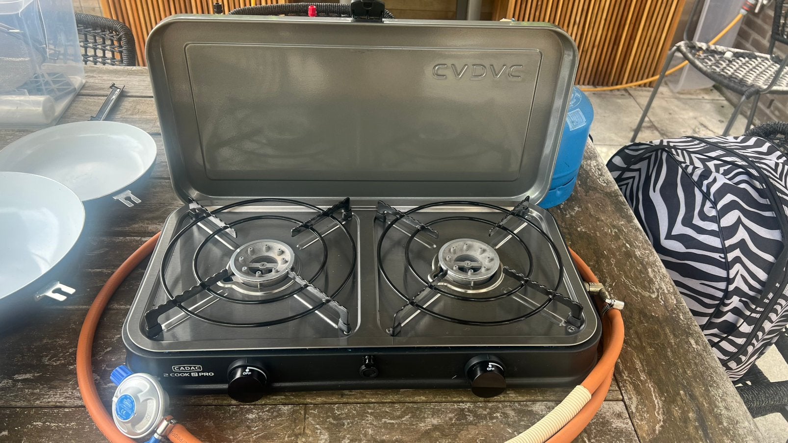 Cadac 2-cook 3 classic stove kookstel, incl drukregelaar, Ophalen, Gebruikt
